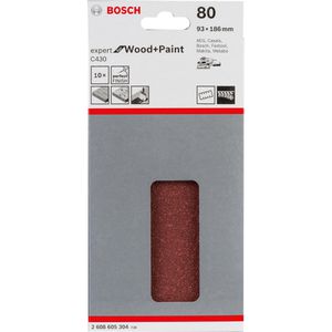 Produktbild für Schleifpapier Bosch C430 Wood and Paint, Körnung 80