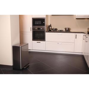 Produktbild für Mülleimer EKO E-Cube, VB 926850, matt silber