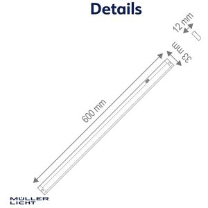Produktbild für LED-Unterbauleuchte Müller-Licht Faba Sensor 60, warmweiß