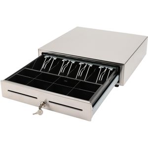 Produktbild für Kassenschublade Olympia LD 410S Edelstahl, 41,5 x 41 cm