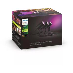 Produktbild für Gartenstrahler Philips-Hue Lily schwarz mit 8W LED