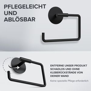 Produktbild für Toilettenpapierhalter ovimar Tromoy, schwarz