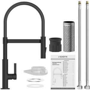 Produktbild für Küchenarmatur Schütte Miami, schwarz matt