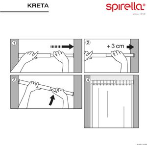 Produktbild für Duschvorhangstange Spirella Teleskop Kreta