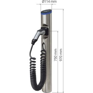 Produktbild für Wallbox Hesotec electrify eSat r20 Smart, Edelstahl