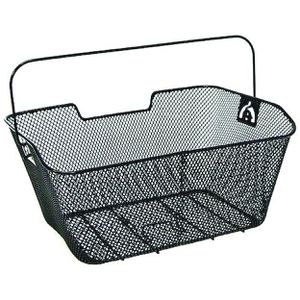 Produktbild für Fahrradkorb Basil Capri, schwarz, aus Metall, 20 Liter