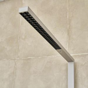 Produktbild für Stehlampe LEDmaxx Linus Up&amp;Down LED, silber, 195 cm