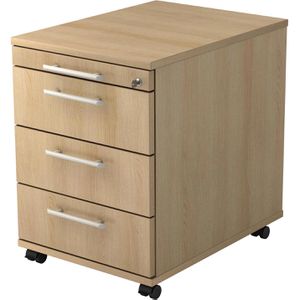 Produktbild für Rollcontainer Hammerbacher Solid AC30, aus Holz, eiche