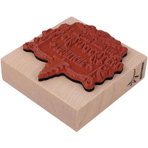 Produktbild für Motivstempel Rayher 29242000 Fröhliche Weihnachten, aus Holz