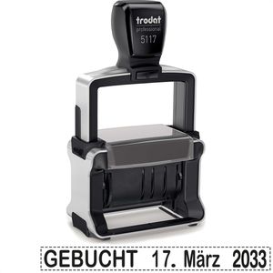 Produktbild für Datumstempel Trodat Professional 5117, schwarz, selbstfärbend