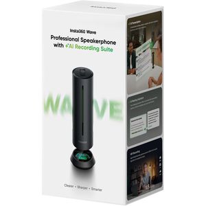 Produktbild für Konferenztelefon Insta360 Wave, schwarz