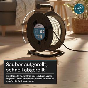 Produktbild für Lichtschlauch Luxula LX700112, LED, neutralweiß