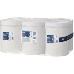 Putztuchrolle Tork 101250, M2, aus Zellstoff, weiß