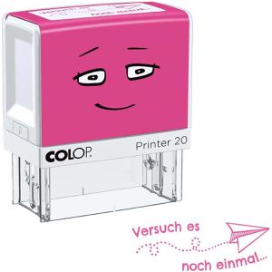 Motivstempel Colop NIO School Versuch es, aus Kunststoff