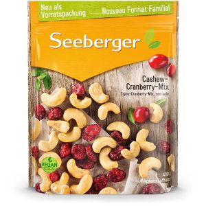 Nussmischung Seeberger Cashew-Cranberry-Mix, Im Beutel