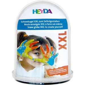 Schneekugel Heyda 204888402, XXL, aus Kunststoff, mit Glitzer