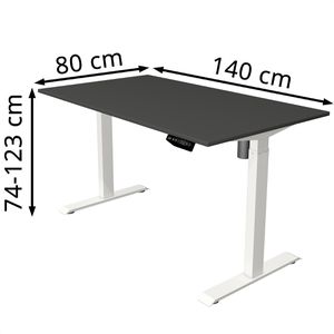 Produktbild für Schreibtisch Kerkmann Move 1, anthrazit / weiß