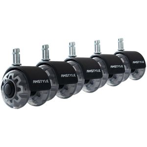 Produktbild für Stuhlrollen AMSTYLE SPM1.977, 5 Stück