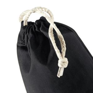 Produktbild für Stoffbeutel Westford-Mill W115 Cotton Stuff Bag S, black