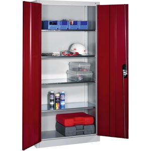 Produktbild für Werkzeugschrank CP-Möbel 8920-00, aus Metall, grau / rot