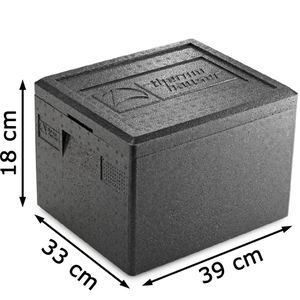 Produktbild für Thermobox thermohauser schwarz, 10 Liter