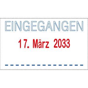 Produktbild für Datumstempel Trodat Printy 4750/L1, rot/blau, selbstfärbend