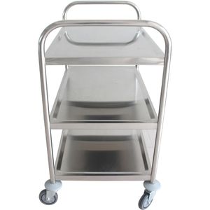 Produktbild für Servierwagen Böttcher-AG silber, aus Edelstahl