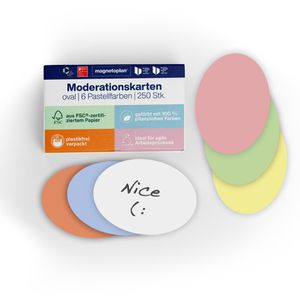Produktbild für Moderationskarten Magnetoplan 112501910, 250 Stück