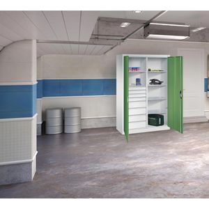 Produktbild für Werkzeugschrank CP-Möbel 8931-305, aus Metall, grau / grün