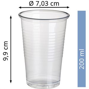 Produktbild für Trinkbecher Papstar 12149, transparent, PP