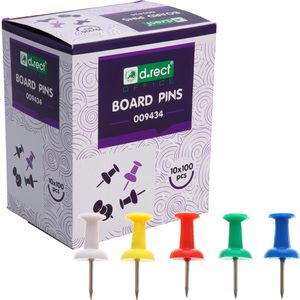 Produktbild für Pinnadeln D.RECT 009434, Kopf aus Kunststoff