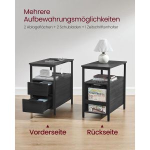 Produktbild für Nachttisch Vasagle LET325B22, schwarz