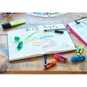 Produktbild für Textmarker Edding 7, Mini Highlighter, 4 Stück