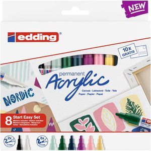 Produktbild für Acrylstifte Edding Acrylic Einstiegsset Nordic