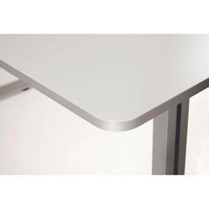Produktbild für Schreibtisch Kerkmann Move 1 Style, weiß / silber