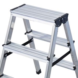 Produktbild für Stehleiter Euroline Nr. 619, 6190003, beidseitig begehbar