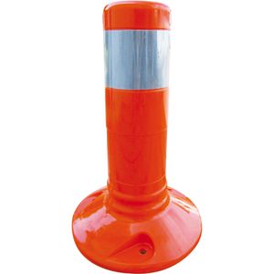 Produktbild für Absperrpfosten Schake 412215, orange/weiß, aus Kunststoff