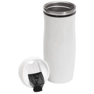 Produktbild für Thermobecher Böttcher-AG weiß / schwarz