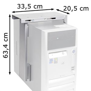 Produktbild für PC-Halterung Dataflex 32312, Top Grip, silber