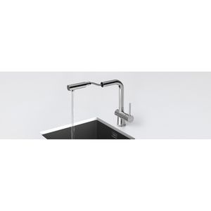 Produktbild für Küchenarmatur SCHOCK Laios W 517125EDM, Edelstahl