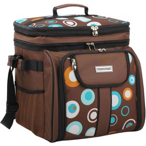 Kühltasche anndora TW-3018-169 Picknicktasche, braun, 20 Liter