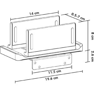 Produktbild für PC-Halterung LogiLink BP0210, schwarz