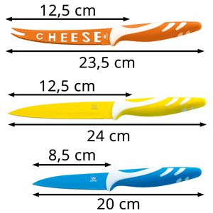 Produktbild für Messerset KING Fruti, 6-teilig