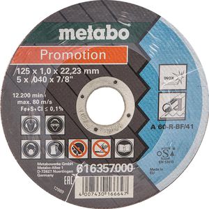 Produktbild für Trennscheibe Metabo 616359000 für Stahl, Edelstahl