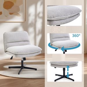 Produktbild für Loungesessel hJh-OFFICE Criss-Cross 20, 670692, hellgrau