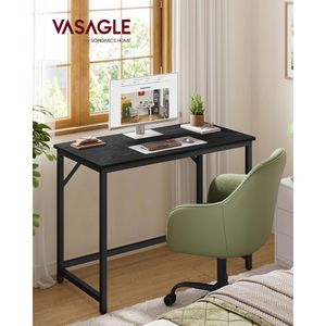 Produktbild für Schreibtisch Vasagle LWD041B56V1, schwarz / schwarz