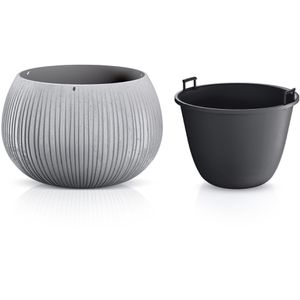 Produktbild für Übertopf Prosperplast Beton Bowl, grau, Ø 29 x 20 cm