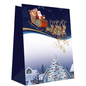 Produktbild für Geschenktüte Böttcher-AG Weihnachten blau Medium