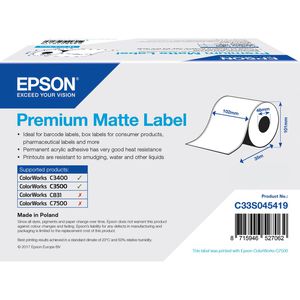 Produktbild für Epson-Etiketten Epson Premium Matte Label S045419