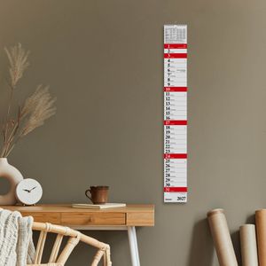 Produktbild für Streifenkalender Korsch 257627, Praktika Rot XXL